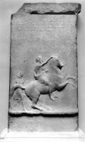 Tombstone with Horse and Rider