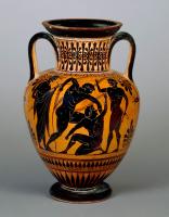 Amphora with Wrestlers