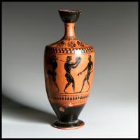 Lekythos with Athletes